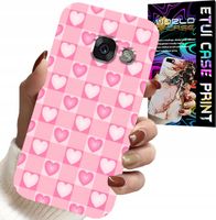 ETUI DO SAMSUNG A5 2017 - SERCA KRATKA RÓŻOWA OBUDOWA CASE + SZKŁO