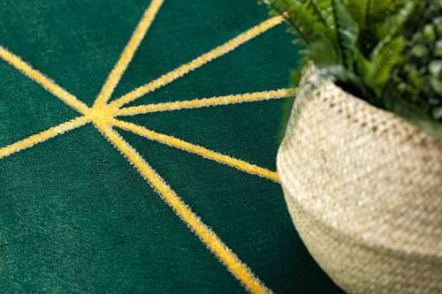 RUG/LU/ESTEMA/GEOMETRIC/BOTTLEGREEN+GOLD/R120 na Arena.pl