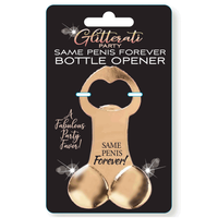 Otwieracz złoty penis na wieczór panieński Glitterati Same Penis Forever