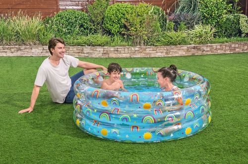 Basen dmuchany brodzik dla dziecka Rainbow Splash 150x53 cm Bestway 51045 na Arena.pl