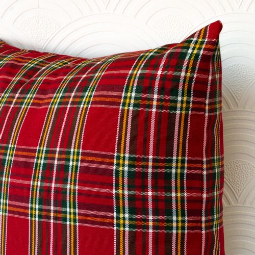 Poszewka Świąteczna Poduszka z Czerwonej Kraty 50x50 na Arena.pl