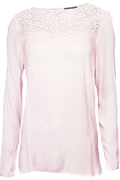 Bluzka Pudrowy Róż, Koronka - 38 / M zdjęcie 2
