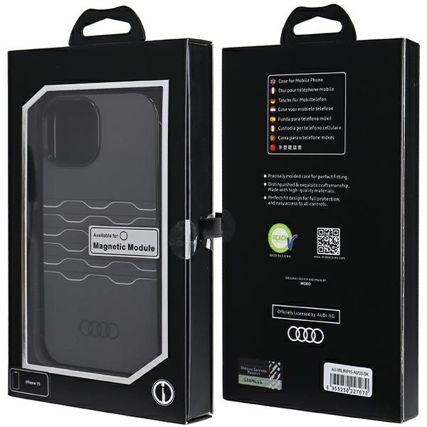Etui Audi do iPhone 15, iPhone 14, iPhone 13, Czarny, MagSafe zdjęcie 7