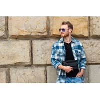 męska saszetka do ręki vintage ze skóry hunterowej paolo peruzzi t-23-hbl