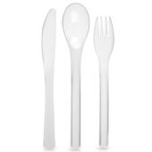 Sztućce Plastikowe Wielorazowe Turystyczne Piknikowe w Etui Pudełku