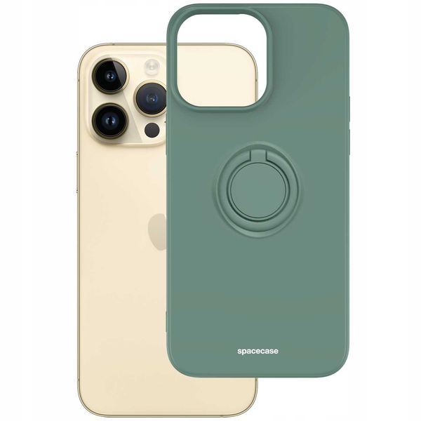 Spacecase Silicone Ring Iphone 14 Pro Max Dark Green zdjęcie 2