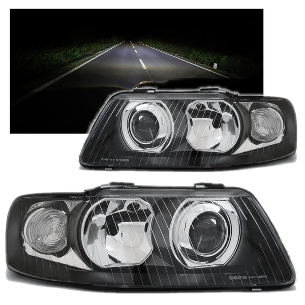 LAMPY REFLEKTORY Do AUDI A3 Od 2000 Do 2003 Roku BLACK DEPO zdjęcie 1