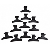 PONIK'S Klamry fryzjerskie żabki Czarne - 12 sztuk - BK002