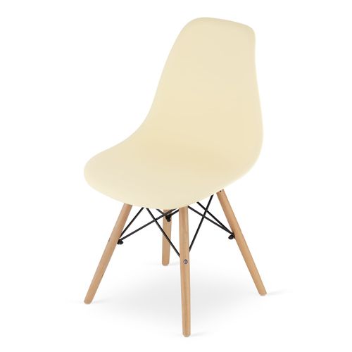 Krzesło OSAKA kremowe / nogi naturalne x 3 na Arena.pl