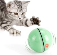 Piłka Do Zabawy Dla Kota Led I Kocimiętką Zielona