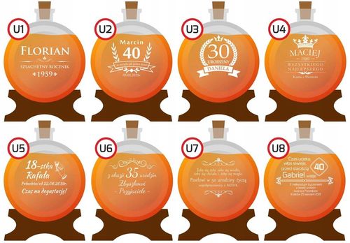 Beczka szklana antałek beczułka karafka 2L z kranikiem GRAWEREM na na Arena.pl