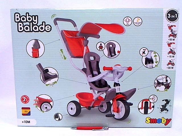 SMOBY rowerek Baby Balade czerwony 741105 zdjęcie 1