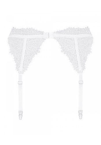 bielizna-bianelle pas do pończoch biały  s/m na Arena.pl