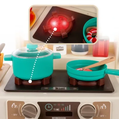 KUCHNIA DLA DZIECI ŚWIATŁO OKAP Z DŹWIĘKIEM KRAN PARA WODA TABLICA KREDOWA na Arena.pl