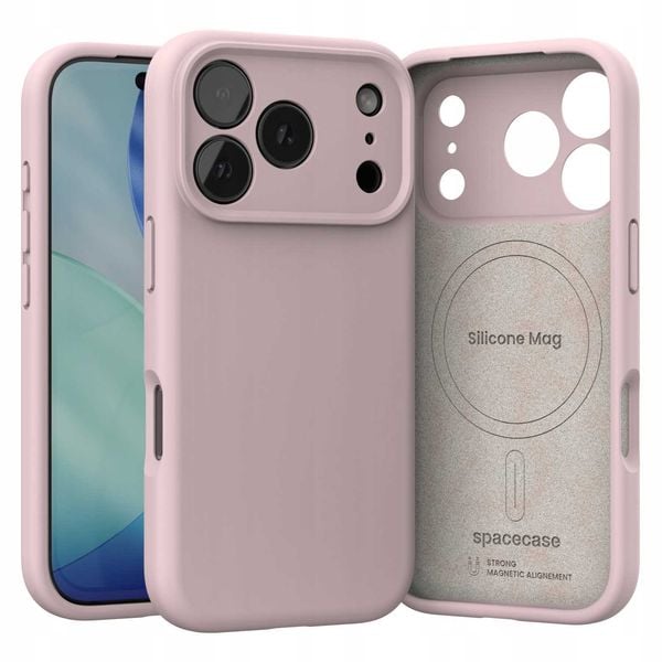 Spacecase Silicone Mag Iphone 17 Pro Max Baby Pink zdjęcie 5