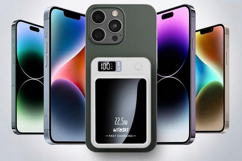 POWERBANK MAGNETYCZNY BEZPRZEWODOWY Z MAGSAFE 10000mAh 22,5W PD + kabel CC na Arena.pl