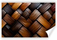 Fototapeta PREMIUM STRUKTURA ZMYWALANA brązowa abstrakcyjna tapeta