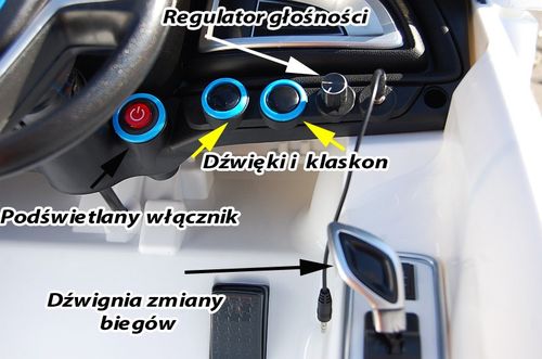 Samochód akum. BMW i8 białe + pilot na Arena.pl