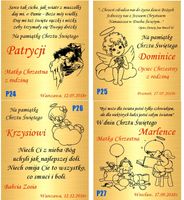 Złoty Łańcuszek 333 Cudowny Medalik Komunia Chrzest Roczek Grawer