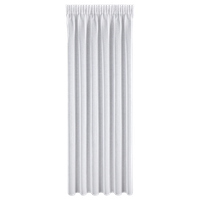 Firana z błyszczącym nadrukiem LENA na taśmie 350X270 biała