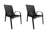 Zestaw 2 krzeseł ogrodowych Patio fotel na taras balkon krzesło ogrodowe C-281