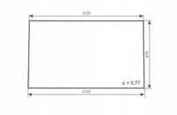 szyba przednia - przód ciągnika URSUS C-360 kabina Szyszka Sapieżyn