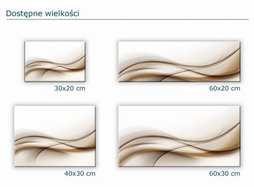 SZKLANA DESKA KUCHENNA 60x20 139c Miedziane fale na Arena.pl