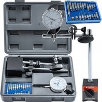 CZUJNIK ZEGAROWY ZE STATYWEM MAGNETYCZNYM 0-10MM 22 KOŃCÓWKI POMIAR BICIA
