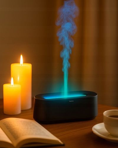 Dyfuzor Zapachowy LED Kominek 250ml + 12 Olejków | Nawilżacz Powietrza na Arena.pl