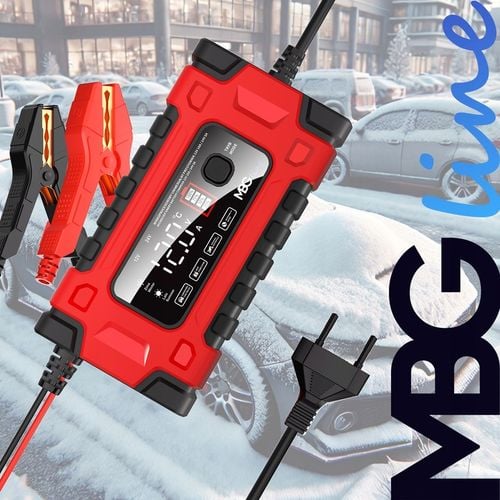 Mocny Inteligentny Prostownik Samochodowy Ładowarka Akumulatora 24V 12V 10A na Arena.pl