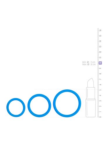 pierścień cock ring set blue na Arena.pl