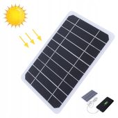 SOLARNA ŁADOWARKA USB BATERIA SŁONECZNA 5W 5V