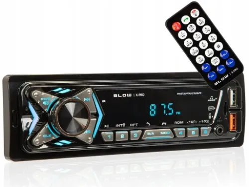RADIO SAMOCHODOWE BLUETOOTH 1-DIN USB AUX SD MIKROFON PILOT BATERIA ZESTAW na Arena.pl