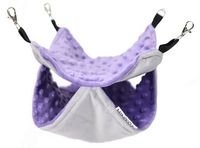 Dwupoziomowy hamak do klatki dla gryzoni - Mimiko Pets 30x30cm Wrzosowy