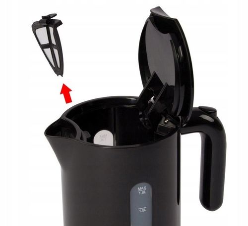 CZAJNIK ELEKTRYCZNY BEZPRZEWODOWY POJEMNY MOCNY 1,8L 2200W CZARNY DUŻY na Arena.pl