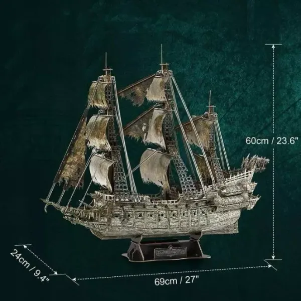 Puzzle 3D 360 elementów. Latający Holender (wersja LED) zdjęcie 3