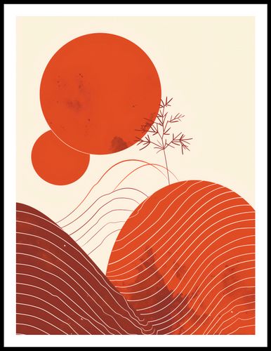 Plakat 60x80cm Ciepło Czerwieni na Arena.pl