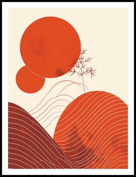 Plakat 60x80cm Ciepło Czerwieni zdjęcie 3