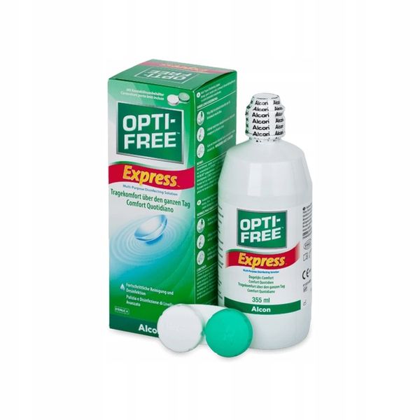 Płyn do soczewek Opti-free Express 355ml +pojemnik zdjęcie 5