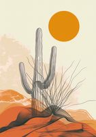 Plakat 59,4x84,1cm Pustynne Osamotnienie