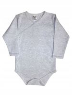 Body kopertowe ZUZA z dł. rękawem rozm. 80 kolor szary