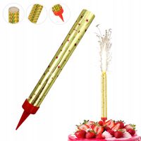 ŚWIECZKA FONTANNA NA TORT RACA TORTOWA NA URODZINY KOMUNIE IMPREZY 12cm