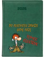 KALENDARZ A5 2026 DZIENNY KSIĄŻKOWY Z NADRUKIEM DLA ELEKTRYKA Z IMIENIEM