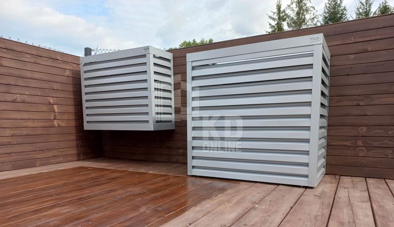 Osłona klimatyzatora - pompy ciepła 70x40x130 cm biały TKD160 zdjęcie 4