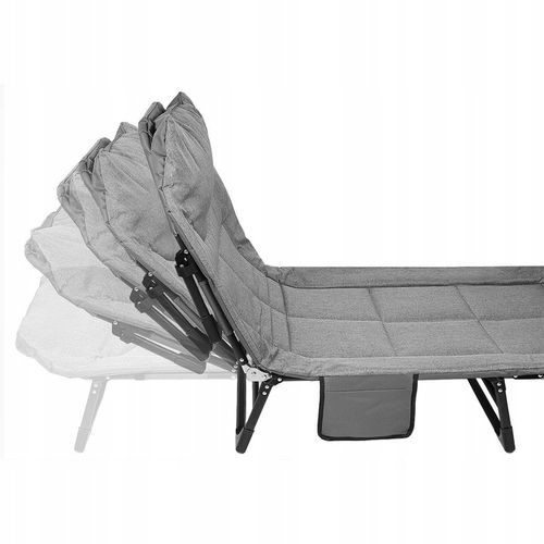 Leżak Solidne Składane Łóżko Turystyczne Kempingowe Regulowane Polowe 200cm na Arena.pl