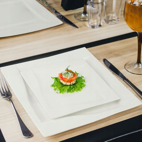 SERWIS OBIADOWY VIVA 18 EL DLA 6 OSÓB KWADRATOWY KPL TALERZY PORCELANOWYCH na Arena.pl