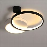 LAMPA SUFITOWA LED BIAŁA WISZĄCA CZARNA ŚCIEMNIANA + PILOT DO SALONU 31W