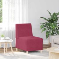 Sofa Fotel Wino Czerwone 55 cm Aksamit