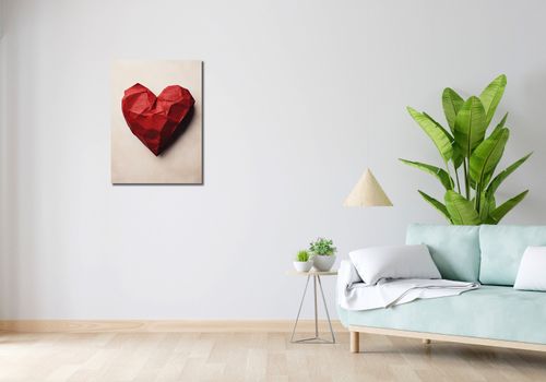 Obraz 50x70cm Kreślone Serce na Arena.pl
