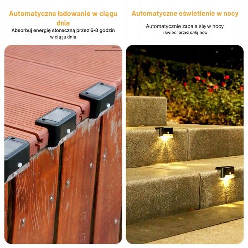 4 Szt Lampki Solarne Ogrodowe LED Na Schody ViO TSG-619 Ciepłe światło na Arena.pl